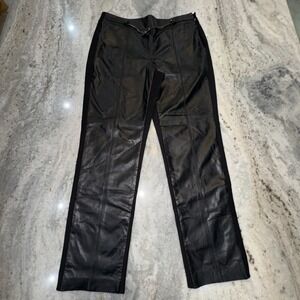 Worth Genuine Leather‎ 33x28 Womens 12 Pants Black Straight Leg